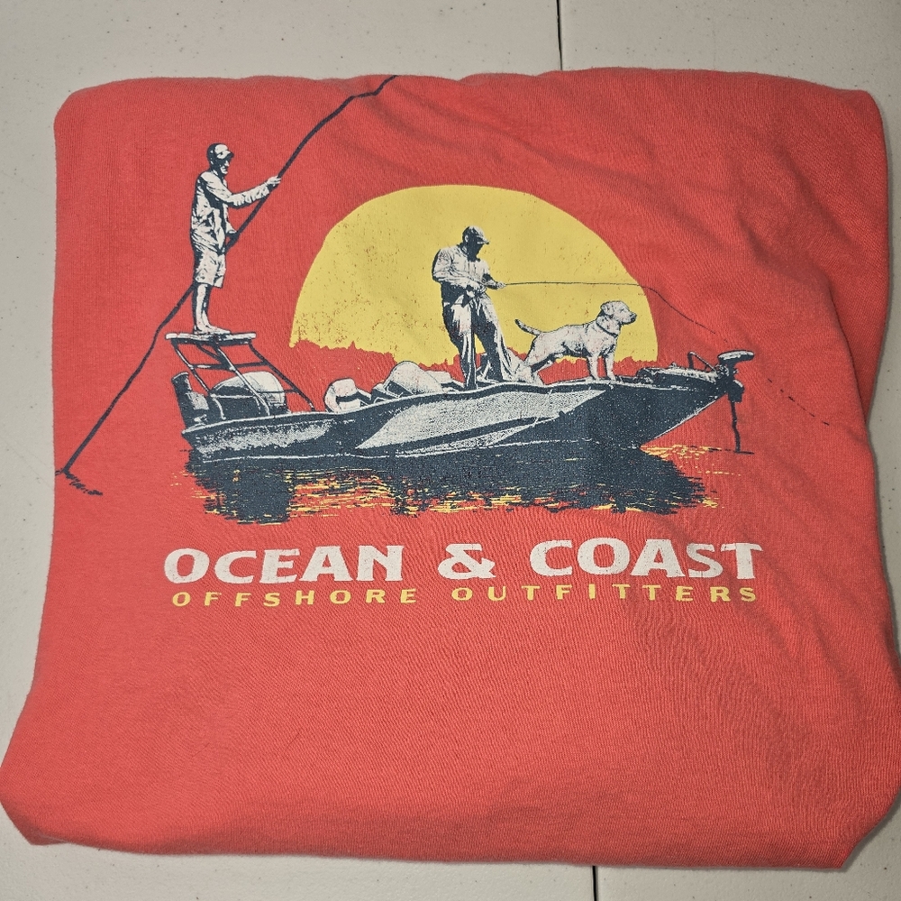 Mens Ocean & Coast Graphic T-Shirt 2XL